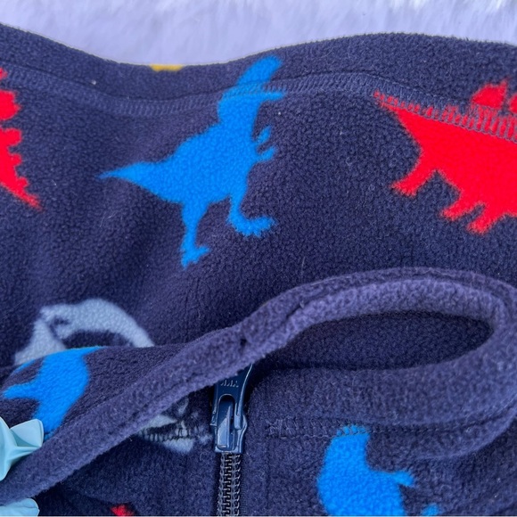 Toddler Boys Dino Glacier Fleece Half Zip Pullover - Tidal 2T - Picture 12 of 15